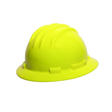 IRONWEAR High Density Polyethylene Full Brim Hard Hat Lime 3970-L